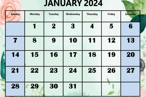 anuary 2024 Calendar